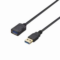BUFFALO BU3AA20BK USB3.2Gen1 延長用 A-A 2m ブラック (BU3AA20BK)画像