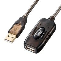 サンワサプライ 20m延長USBアクティブリピーターケーブル KB-USB-R220 (KB-USB-R220)画像