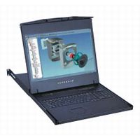 Austin　Hughes Cyberview ワイドスクリーン19インチ1UラックマウントLCDモニターキーボードドロア（ノートタッチパッドマウス） (W119-U3202e)画像