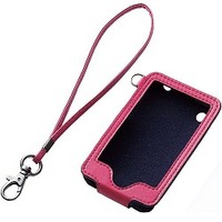 iPhone 3GS 2009/レザーケース/ピンク MPA-P09LCPN