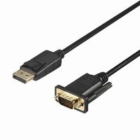 BUFFALO BDPVG20BK DP-VGA 変換ケーブル 2m ブラック (BDPVG20BK)画像