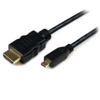 StarTech 3m イーサネット対応ハイスピードHDMI – HDMI Micro変換ケーブル HDMI(タイプA) – HDMIマイクロ(タイプD) オス/オス (HDADMM3M)画像
