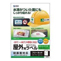 サンワサプライ レーザープリンタ屋外用ラベル(結露面対応) LB-ELM09 (LB-ELM09)画像