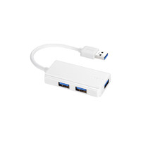 BUFFALO BSH3U100U3WH USB3.0 バスパワー 3ポート ハブ ホワイト (BSH3U100U3WH)画像