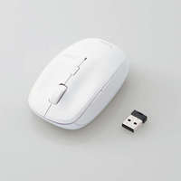 ELECOM M-BL21DBKWH BlueLEDマウス/無線/5ボタン/抗菌/ホワイト (M-BL21DBKWH)画像