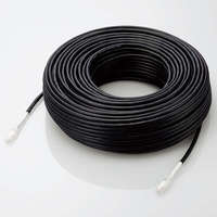 ELECOM LD-GPAOS/BK80 LANケーブル/CAT6A/屋外対応/80.0m/ブラック (LD-GPAOS/BK80)画像