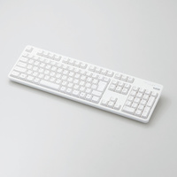 ELECOM 無線キーボード/メンブレン式/フルサイズ/ホワイト TK-FDM106TWH (TK-FDM106TWH)画像