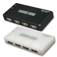 システムトークス SUGOI HUB 4Xシリーズ ブラック USB2-HUB4X-BK (USB2-HUB4X-BK)画像