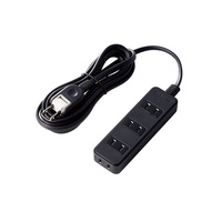 ELECOM AVシャッタータップ/4個口/2.5m/ブラック AVT-ST02-2425BK (AVT-ST02-2425BK)画像