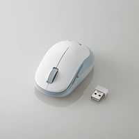 ELECOM BlueLEDマウス/EPRIM/無線/5ボタン/ホワイト M-DY13DBWH (M-DY13DBWH)画像