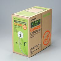 ELECOM EU RoHS準拠 CAT6 LANケーブル 300m/リール巻 ライトグレー (LD-CT6/LG300/RS)画像