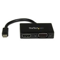 StarTech mDP – VGA/ HDMI変換アダプタ ブラック MDP2HDVGA (MDP2HDVGA)画像