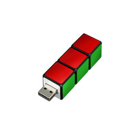 GREENHOUSE キューブ形USBフラッシュメモリ 4GB (GH-UFD4GRBC)画像