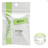 KING JIM 「テプラ」Liteテープ グリーン LP15G (LP15G)画像