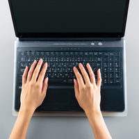 ELECOM キーボード防塵カバー/大型ノートタイプ PKU-FREE4 (PKU-FREE4)画像