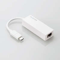 ELECOM EDC-GUC3V2-W 有線LANアダプタ/Giga対応/USB 5Gbps/Type-C/ホワイト (EDC-GUC3V2-W)画像