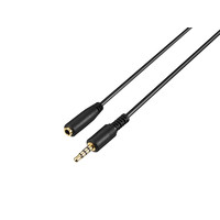 BUFFALO BSHSXC300BKZ PCヘッドセット延長ケーブル 4極 3.0m (BSHSXC300BKZ)画像