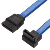 ainex シリアルATAケーブル 片下L型コネクタ 20cm (SAT-3002LBL)画像