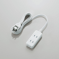 ELECOM シャッタータップ/雷ガード/3個口/2m/ホワイト T-KST02-22320WH (T-KST02-22320WH)画像