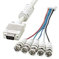 サンワサプライ KB-5BNC2K アナログRGBケーブル HD15オス-BNC*5 2M (KB-5BNC2K)画像