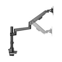 GREENHOUSE 液晶アーム ガススプリング クランプ/グロメット式 ブラック (GH-AMEP1-BK)画像