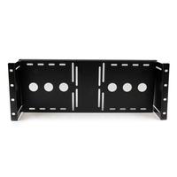 StarTech 19インチラック/キャビネット用VESAマウントアダプタ VESA規格LCDモニタ取付金具 ANSI/EIA RS310-D準拠 (RKLCDBK)画像