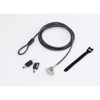 ELECOM セキュリティワイヤー/シリンダー錠/MiniSaver(3×7)互換/マスターキー (ESL-701M)画像