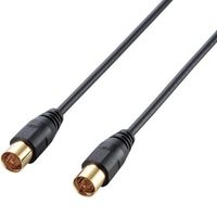 ELECOM アンテナケーブル(ストレート-ストレート) 2m ブラック AV-ATSS20BK (AV-ATSS20BK)画像