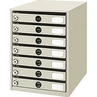 コクヨ LC-K7M 錠付きレターケース7段 (LC-K7M)画像