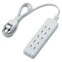ELECOM シャッタータップ/6個口/1m/ホワイト (T-ST02-22610WH)画像