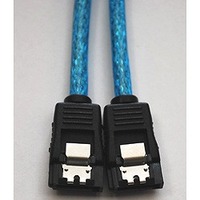 日本トラストテクノロジー バルク シリアルATAラウンドケーブル ラッチ付アオ30cm (NBSA30BLR)画像