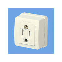 パナソニック 接地角型コンセント/P ミルキーホワイト WK3001WP (WK3001WP)画像