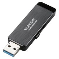 ELECOM USBフラッシュ/4GB/AESセキュリティ機能付/ブラック/USB3.0 (MF-ENU3A04GBK)画像