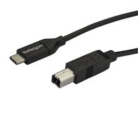 StarTech USB2CB2M USB-C – USB-Bケーブル 2m USB 2.0準拠 オス/オス (USB2CB2M)画像