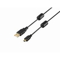 BUFFALO BU2AMNF10BK USB2.0 A – miniBフェライトコア付ケーブル1.0mブラック (BU2AMNF10BK)画像