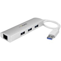 StarTech 3ポートUSB 3.0ハブ (GbE LANアダプタ内蔵) ST3300G3UA (ST3300G3UA)画像