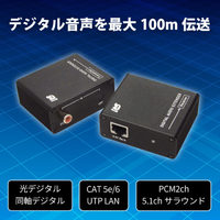 RATOC Systems 光デジタル/同軸デジタル 延長器(100m) (RS-DAEX100)画像