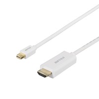 BUFFALO BMDPHD10WH miniDP-HDMI 変換ケーブル 1m ホワイト (BMDPHD10WH)画像