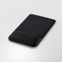 ELECOM マウスパッド/リストレスト付/クッション/ブラック MP-FCBK (MP-FCBK)画像