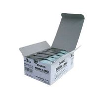 CASIO ネームランド スタンダードテープ 18mm幅(白/黒文字) 5本入り (XR-18WE-5P-E)画像