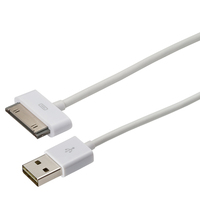 PLANEX 迷わず挿せるTHE FLIPPER USBケーブル A(オス) to Dock(オス)白30cm (UFC-ADK-03-WH)画像