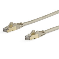 StarTech カテゴリー6a LANケーブル 5m グレー ツメ折れ防止RJ45コネクタ CAT6aイーサネットケーブル (6ASPAT5MGR)画像