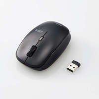 ELECOM M-BL21DBKBK BlueLEDマウス/無線/5ボタン/抗菌/ブラック (M-BL21DBKBK)画像