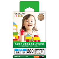 ELECOM 光沢写真用紙/光沢紙厚手/L判/200枚 EJK-GANL200 (EJK-GANL200)画像