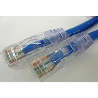 エイム電子 Cat6ケーブル ストレート 単線 青 50m (C6S-SO-BL-50)画像