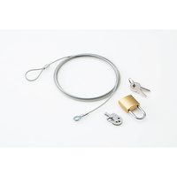 ELECOM セキュリティワイヤー/南京錠/マルチロックパーツ/統一キー ESL-3AS (ESL-3AS)画像