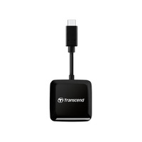 Transcend カードリーダー SD/microSD USB 3.2 Gen 1 Black Type C (TS-RDC3)画像