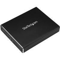 StarTech USB接続M.2 SATA SSD対応デュアルスロットアダプタケース USB 3.1 Gen 2 (10Gbps)対応 ケーブル付属(USB-A – Micro-B/ USB-C – Micro-B) RAID対応 (SM22BU31C3R)画像