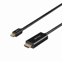 BUFFALO BMDPHD10BK miniDP-HDMI 変換ケーブル 1m ブラック (BMDPHD10BK)画像