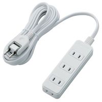ELECOM スイングプラグタップ/4個口/3m/ホワイト T-S02-2430WH (T-S02-2430WH)画像